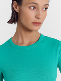 Джемпер женский в цвете зеленый топаз