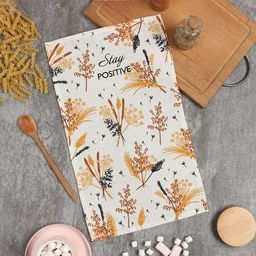 Цена за 2 шт. Полотенце Доляна Будь позитивным 28х46 см, 100% хлопок, вафля 160 г/м2