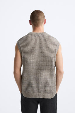 OPEN KNIT VEST - Zara фото 3