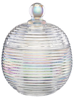 Горшочек д/меда 300 мл 10,7*10,7*13,5 см "Каскад" перламутровый