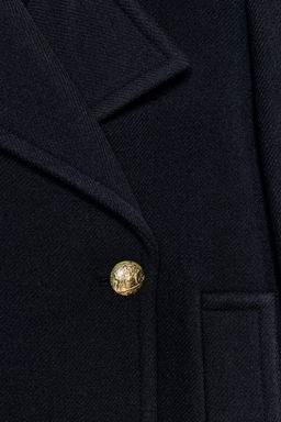 LONG WOOL BLEND COAT ZW COLLECTION - Zara фото 5