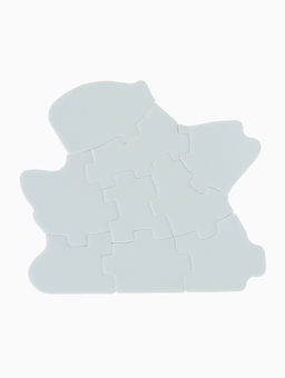 Макси-пазлы, новогодний набор игрушек, 10 деталей, с резиновой уточкой для купания