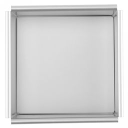 Форма для выпечки алюминиевая "Мастер" 10,2х10,2х5см, s0,8мм, съемное дно, загнутый край, в коробке (Китай)