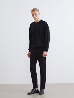 Bisiklet Yaka Erkek Sweatshirt