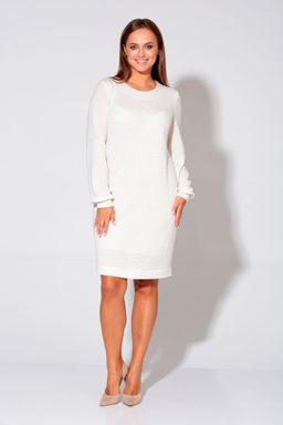 Платье Liona Style 878 бежевый