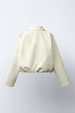 TRENCH CORTO BAJO GOMA / Crudo medio - Zara фото 6