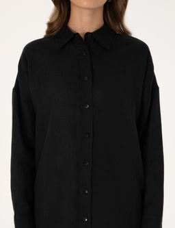 Siyah Oversize Uzun Kollu G_mlek - Pierre cardin фото 6