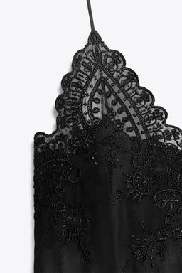 ZW COLLECTION LACE CAMISOLE TOP - Zara фото 8