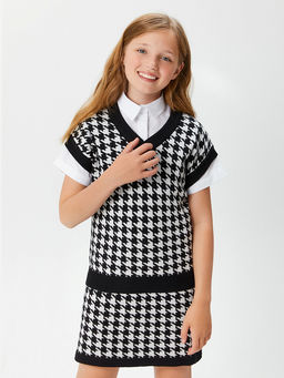 ACOOLA / Жилет детский для девочек Jimmy черно-белый