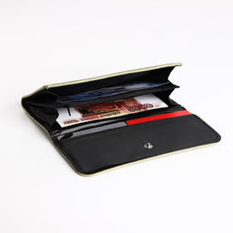 Кошелёк на кнопке, цвет зелёный - Simaland фото 4