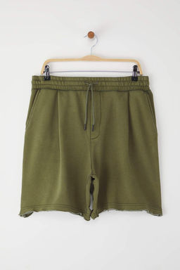 Trendyolmilla Man Yesil Oversize/Genis Kesim Dikis Detayl? Sort & Bermuda TMNSS25SR00057  фото 6