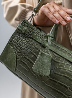 Сумка Lanotti CROCO LINE 8346/зеленый