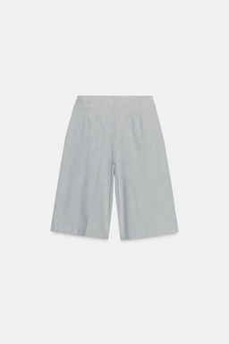LONG BERMUDA SHORTS WITH PLEATS - Zara фото 7