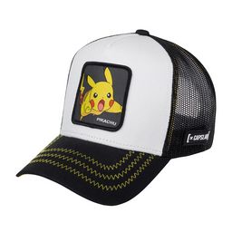 Бейсболка CAPSLAB арт. CL/PKM2/1/PIK5 Pokemon Pikachu (белый / черный)