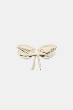 TOP BIKINI AROS TIRAS / Crudo - Zara фото 5