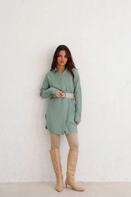 Базовая удлинённая рубашка свободного силуэта - Martichelli фото 49