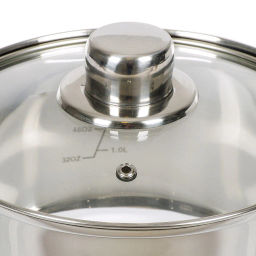 Набор нерж.ст. (кастрюли 1,9л, 2,9л, 3,9л) стекл.крыш. нерж/ручки индукция эконом SD-A17-6 (355350) - Daniks фото 3