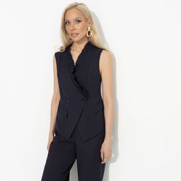 Жилет приталенного силуэта, Добавьте красок (blue) - Charutti фото 4