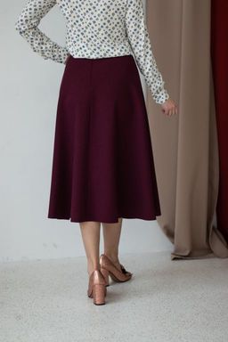расклешенная юбка в составе шерсть - Трика фото 3