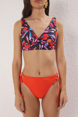 TRENDYOLMILLA Leopar Desenli Bralette Yuksek Bel Regular Bikini Tak?m? TBESS25BT00177  фото 3