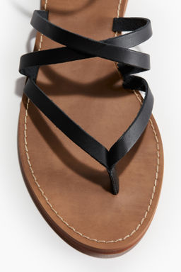 Sandalias de tiras en piel - H&m фото 3