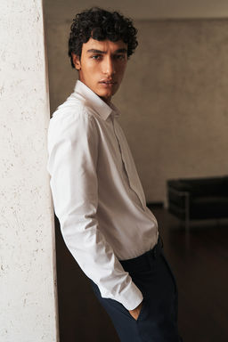 Camisa en algodon pima Slim Fit