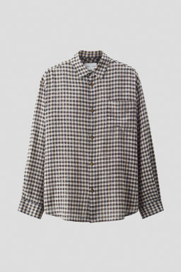 Camisa de cuadros en algod?n