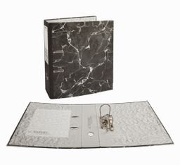 Expert Complete Регистратор под мрамор, мет.уг. 75 мм 10 шт. Classic Lite A4 арочный механ. матовый черный EC102825