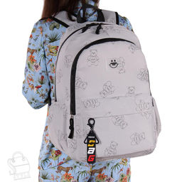 Рюкзак женский текстильный 1276PW l.gray Sikale в Новосибирске