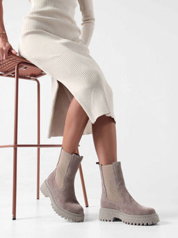 Ботинки EDART 334.asteria.ka капучино замш/шерсть