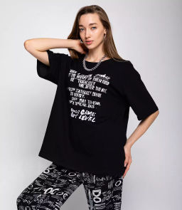 Футболка #КТ881 (3), чёрный