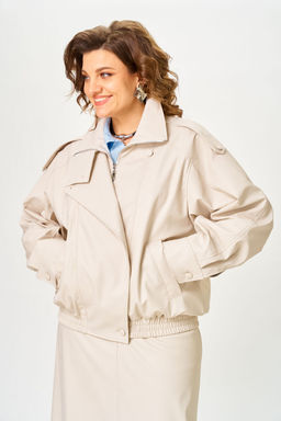 Куртка Anastasia Mak 1322 бежево-жемчужный