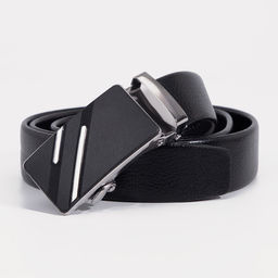 Ремень мужской длинный, 125×3.5 см, гладкий, пряжка автомат, чёрный