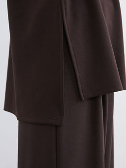 Bisiklet Yaka Oversize Kad?n Sweatshirt Tunik