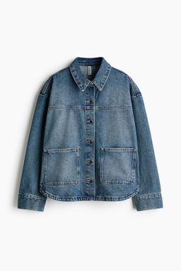 Chaqueta camisera de sarga