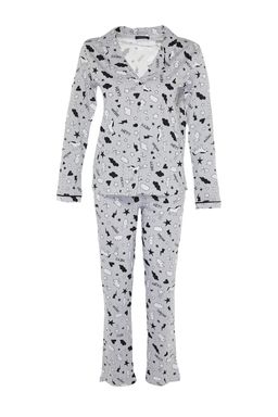 Gri Desenli Orme Pijama Tak?m? THMAW21PT0863 - Trendyolmilla фото 7