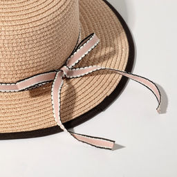 Шляпа для девочки MINAKU «Леди», размер 52-54, бежевая