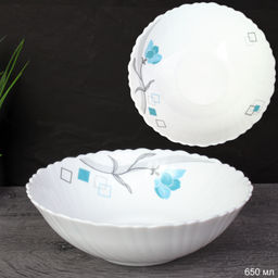 Тарелка глубокая суповая 650 мл 175 мм / TW-70 (6834-2) /уп 48/ Бирюза квадраты - Галеонтрейд фото 2