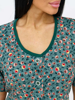 Халат женский, цвет зеленый