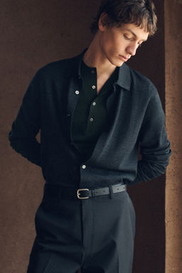 CAMISETA HENLEY DE LANA MERINO SLIM FIT - H&m фото 9