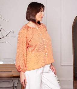 Блуза #КТ73 (2), терракотовый - Dommod фото 2