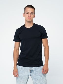 Футболка хлопок 100%,темно-синяя - Binita фото 2