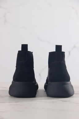 Ботинки EDART 305.927 bl. Вакса бордо+черная замша/байка - Ed'art фото 6