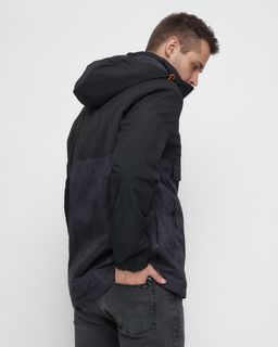 Куртка-анорак спортивная мужская темно-серого цвета 88629TC - Wonderrman фото 10