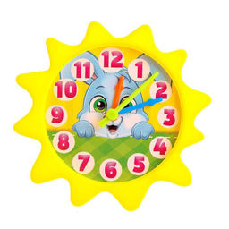 Цена за 2 шт. Часики игровые «Животные», учим время, считаем, МИКС