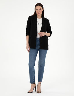 Siyah Regular Fit Ceket
