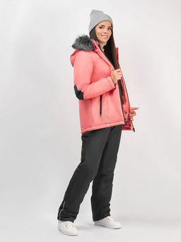 Акция -10%!!! М-166 Костюм зимний женский коралл