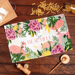 Цена за 2 шт. Полотенце кухонное Доляна So beautiful, 35х60 см, 100% хлопок, 160г/м2