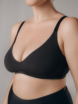 Бюстгальтер мягкий черный Indefini (Арт. 5045WXY)  фото 5