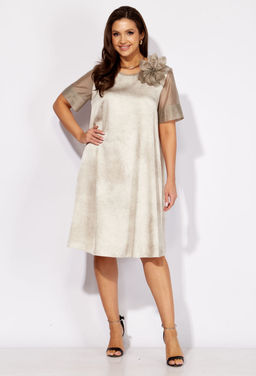 Платье ТАиЕР 1359 белый нефрит